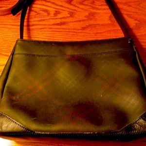 Talbots bag, black with hint of plaid, 10.5” X 8.5,” very good condition